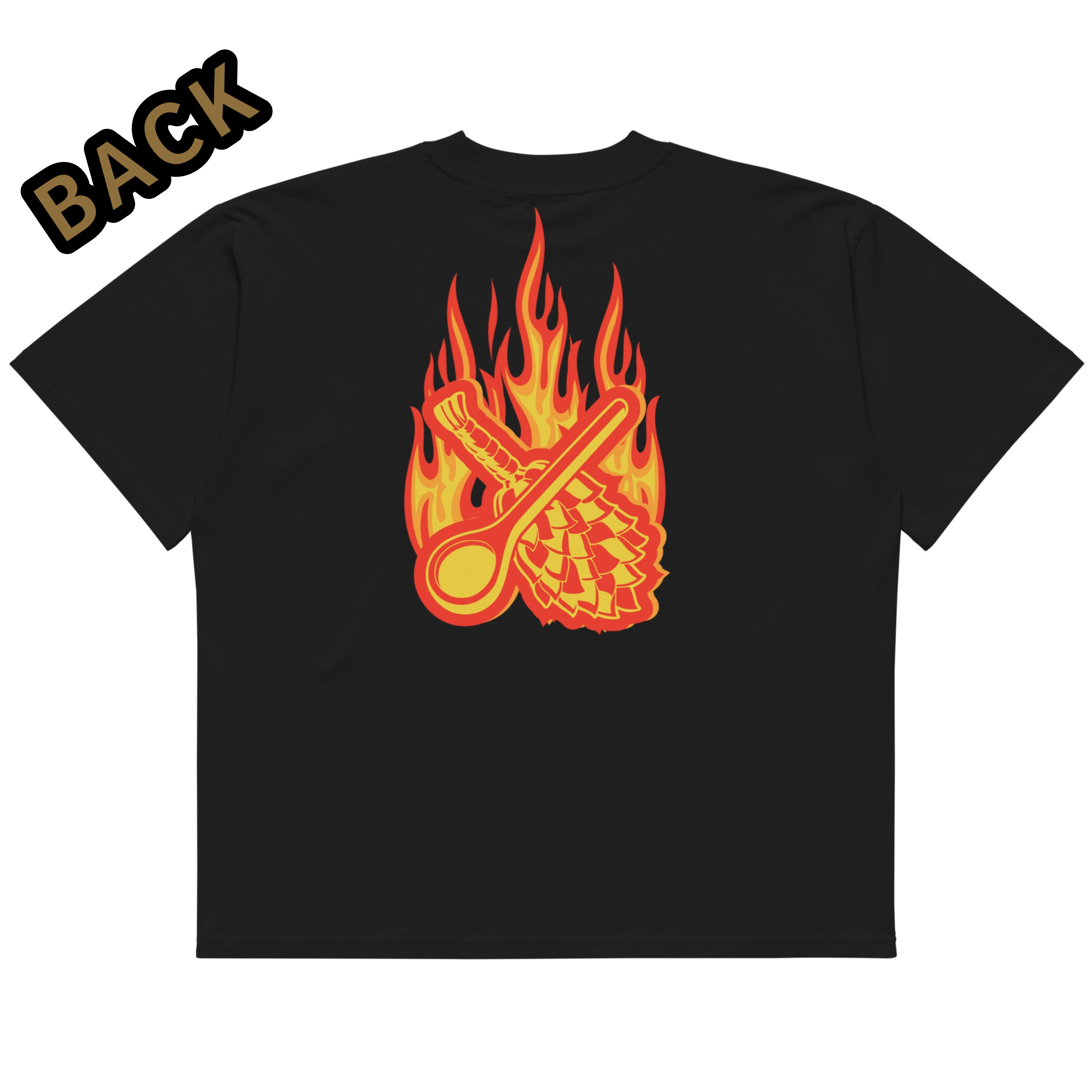 Unisex oversized fireball print M26