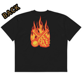 Unisex oversized fireball print M26