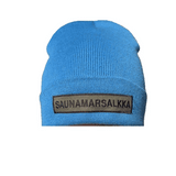 Sininen pipo Saunamarsalkka blue beanie